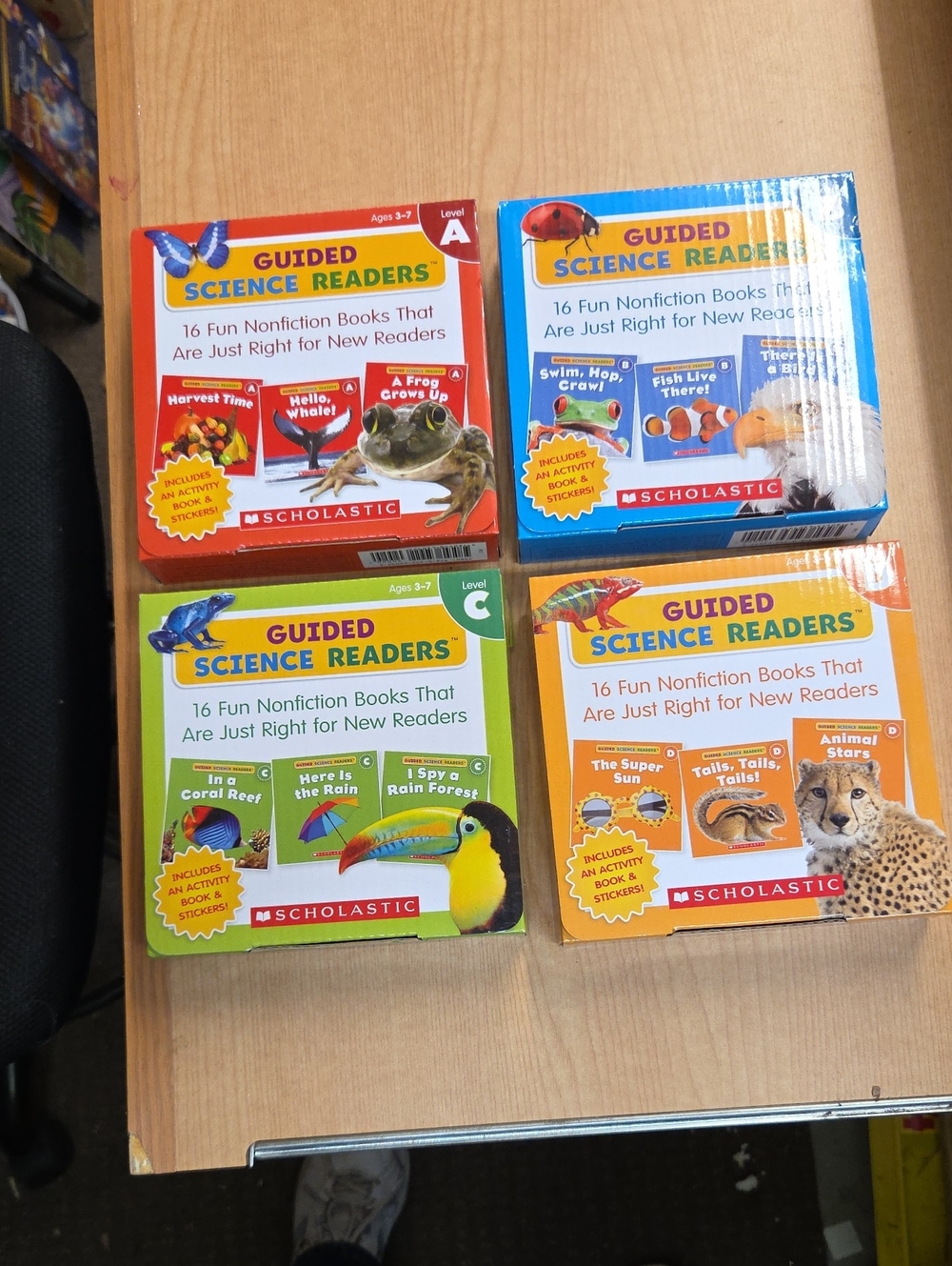 Guided Science Readers Collection Levels A B C D Beginning Learn to Read